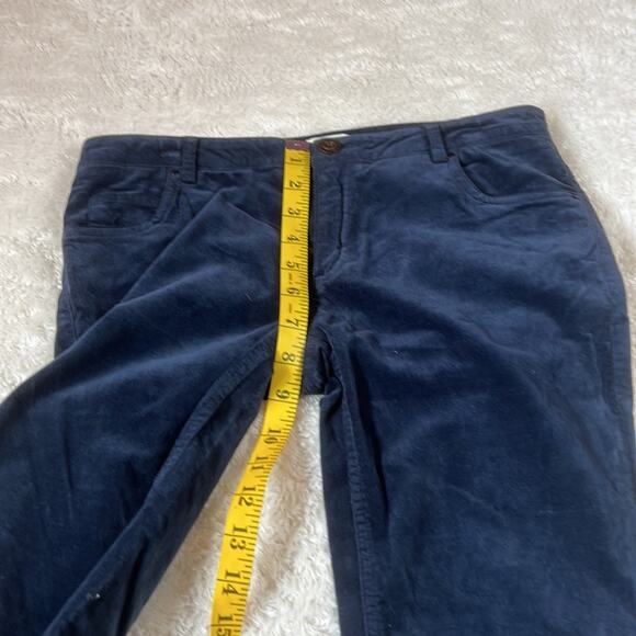 Yerse Deep blue velvet skinny pants, NWT size small or T1 - Picture 7 of 10